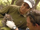 2   Zara McDonald with 6 week old Puma Kitten in the Santa Cruz Mountains
