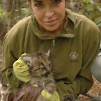 Zara with Kitten in Santa Cruz Mountains 3